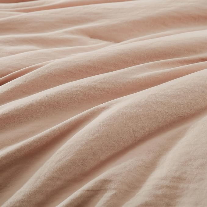 WRENSONGE Full Size Comforter Set- 7 Pieces Clay Pink Bed in a Bag Full Size - Image 7
