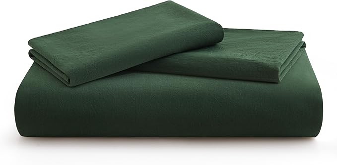 LOVQUE 100% Washed Cotton Duvet Cover Set King Size, Linen Like Natural Bedding - Image 7