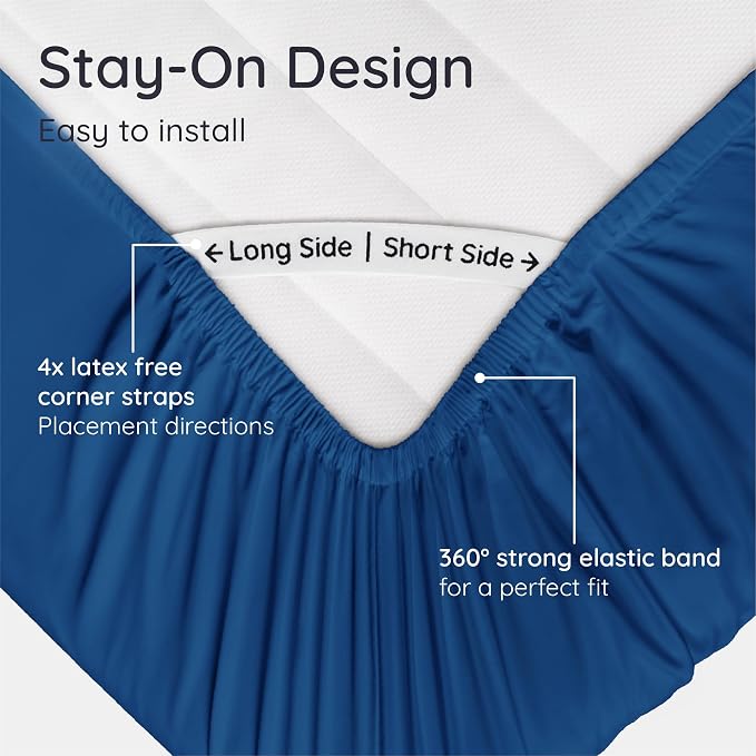 Bambaw 100% Viscose Derived from Bamboo King Size Fitted Sheet - Image 5