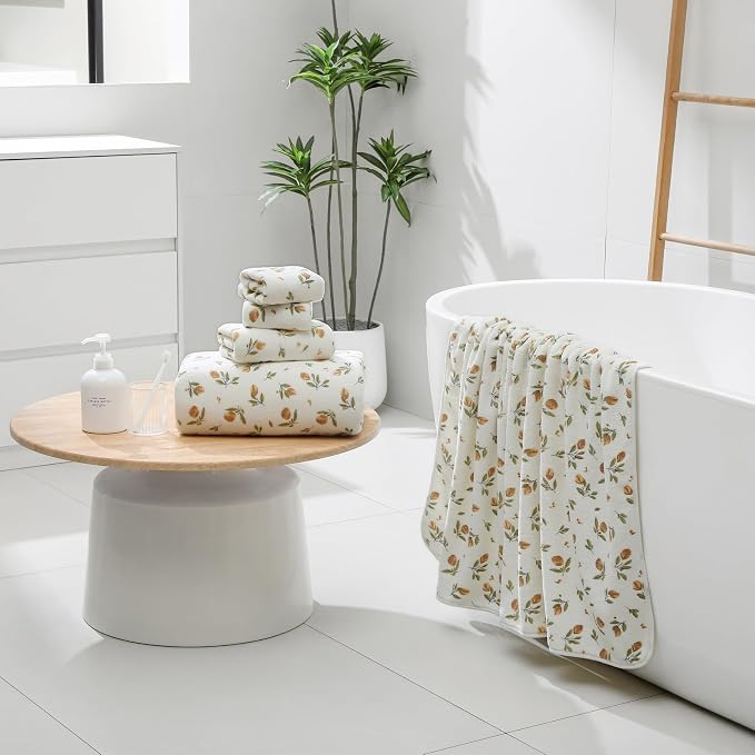 YTYC 29x59 Inch Bath Towels Set of 6 Large, Super Soft Absorbent Lint Free - Image 2