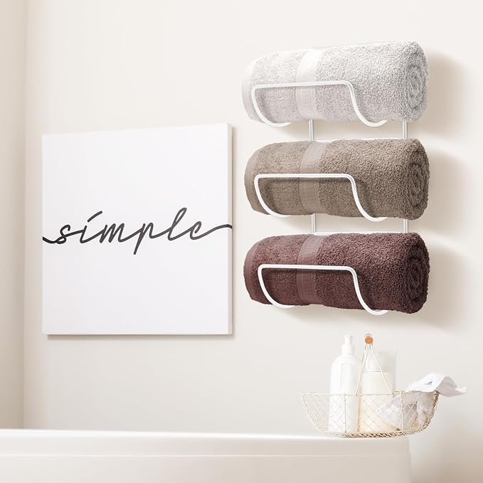 Sorbus Towel Holder for Bathroom Wall - Image 6