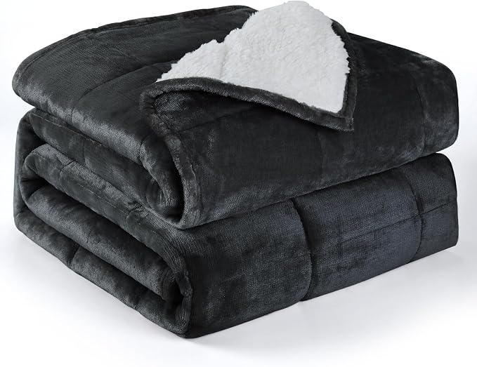 Alomidds Weighted Blanket Queen Size 15lbs 60x80 inches, Soft Plush Fleece - Image 2