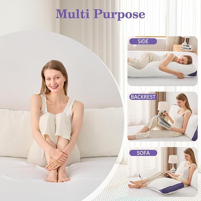 HOMELAB Adjustable Shredded Memory Foam Body Pillow Bundle - Image 6
