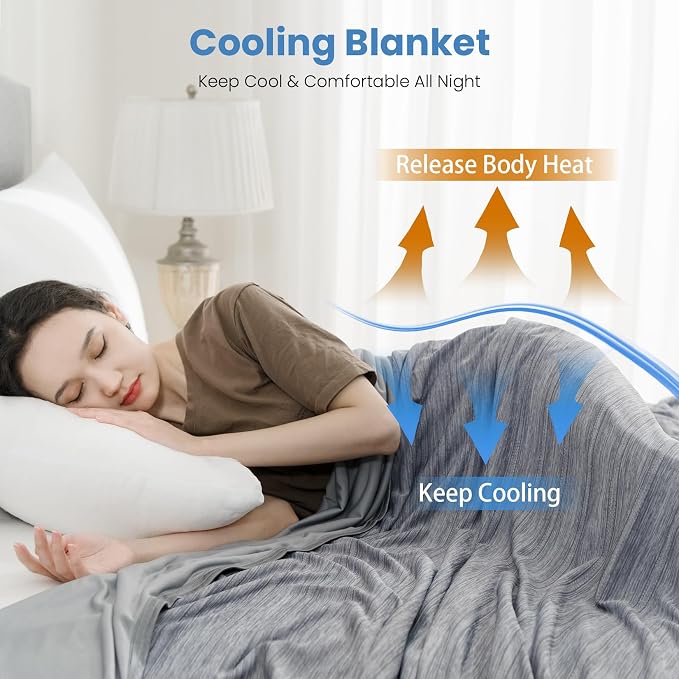 OIGAE Cooling Blanket for Hot Sleepers - Image 4