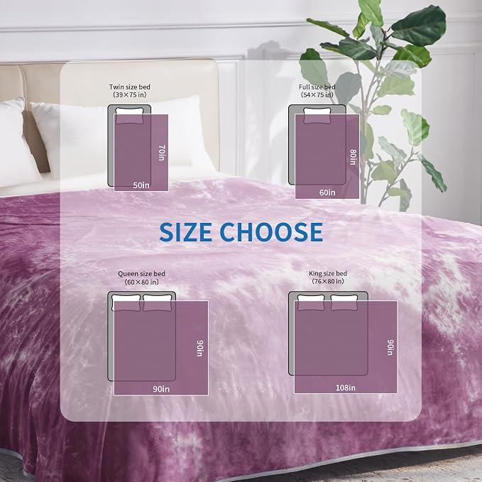 Guohaoi Cooling Throw Blanket for Hot Sleepers, Decortive Tie Dye, Arc-Chill - Image 5