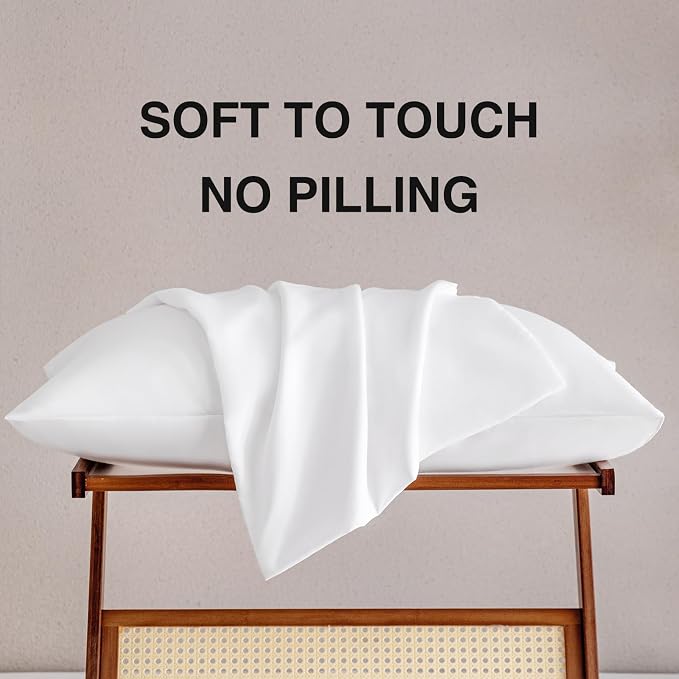 MINIPANDA White Pillow Cases Set of 4 Queen Size - Image 5