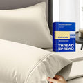 Thread Spread 100% Egyptian Cotton Pillow Cases Queen Size Set of 2 by THREADSPREAD