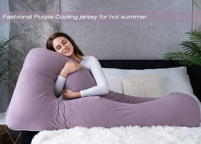 Meiz U Shaped Sleeping, Cooling 60‘’ Maternity Pillow - Image 5