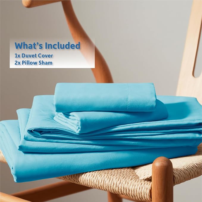 Nestl Bright Blue Duvet Cover King Size - Image 9