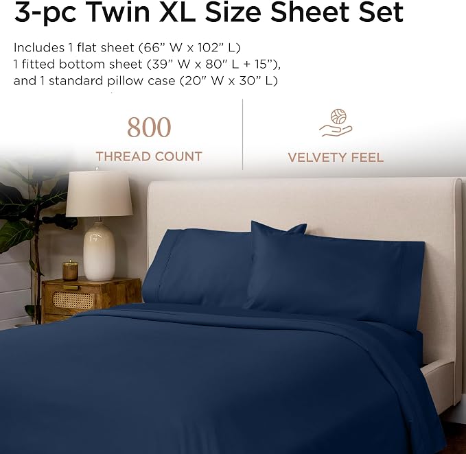 Threadmill Luxury 800 Thread Count 100% Cotton Sheets - Image 2