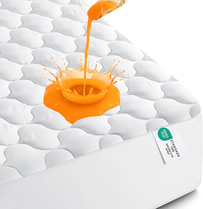 Utopia Bedding Waterproof Mattress Protector, Twin Mattress Pad, Quilted Fitted by UTOPIABEDDING