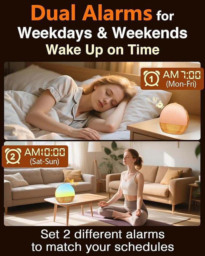 Sunrise Alarm Clock with Sound Machine - Image 3