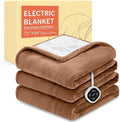 HOMLYNS LuxeHeat Heated Blanket Electric Blanket Full Size, Soft Flannel Sherpa by HOMLYNS