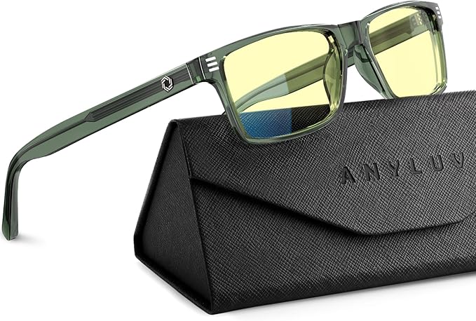 ANYLUV Blue Light Glasses Men Woman, Eye Strain Relief Eye Protection by ANYLUV