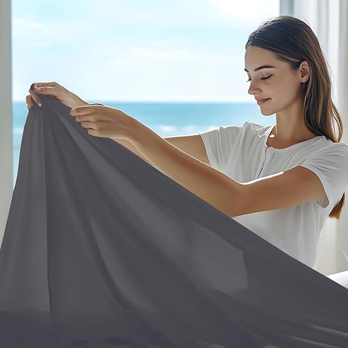 GOLD TEXTILES Queen Flat Sheet 24 Pack – Brushed Microfiber Top Sheets - Image 5