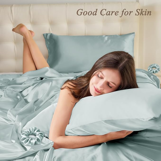King Satin Pillowcase for Hair 2pc, Similar to Silk Pillow Cases, Easier Care - Image 2