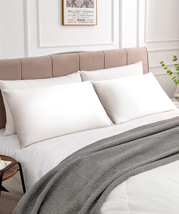 Warmstar Cotton Pillow Cases Standard Size Set of 2, 600 Thread Count - Image 2
