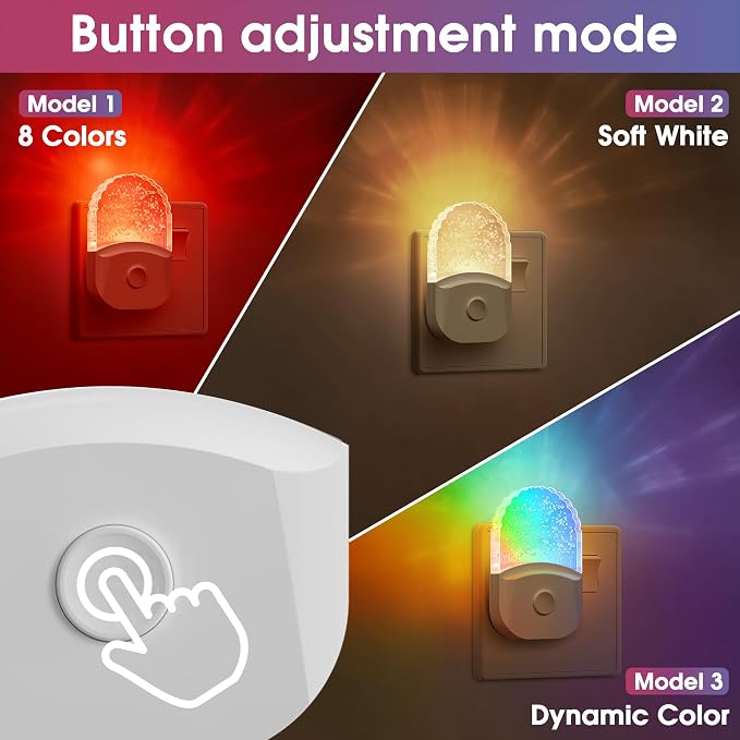 DORESshop 8-Color RGB LED Night Light Plug into Wall, Kids Room - Image 4