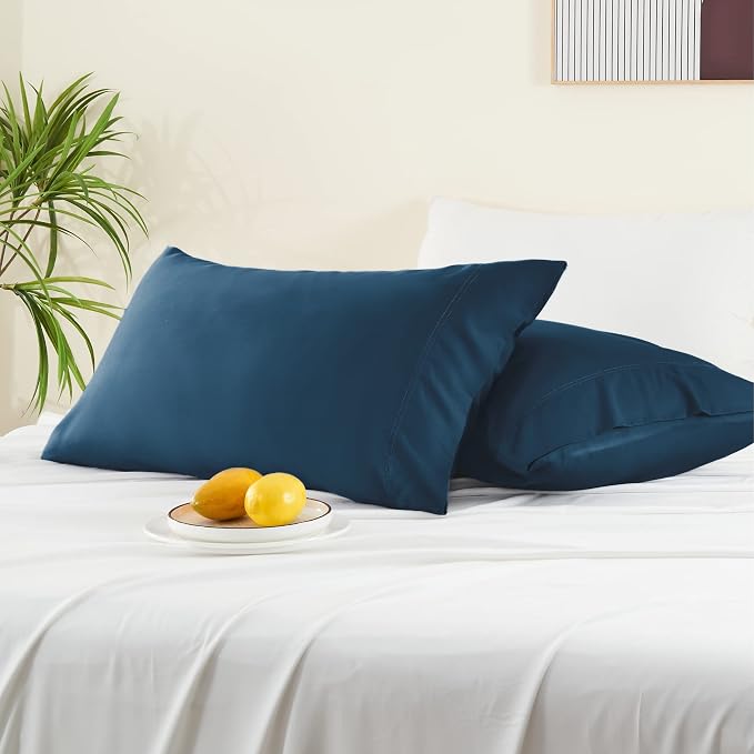 BEDELITE Standard Pillow Cases Set of 2, Rayon Derived from Bamboo, Cooling - Image 7