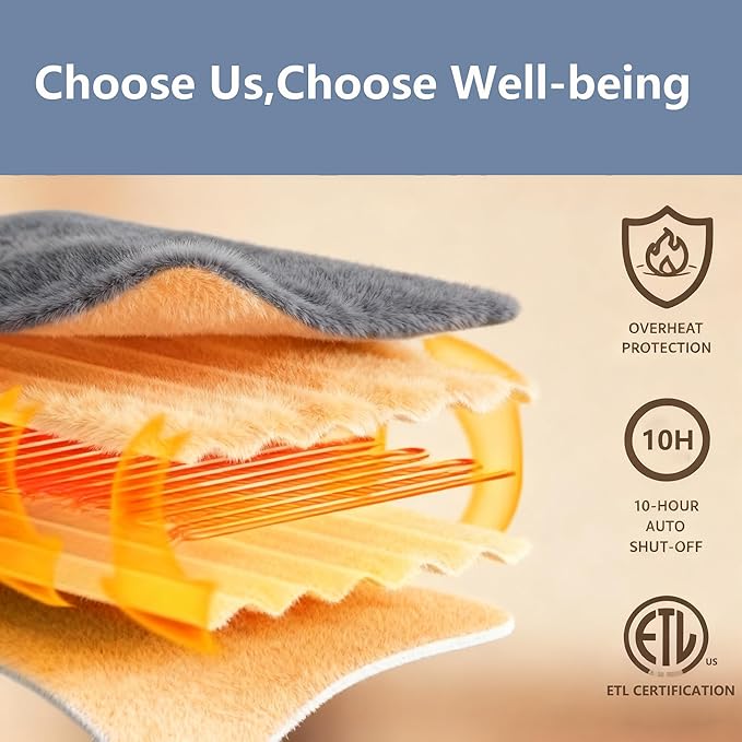 Heated Blanket Electric Throw Blanket - Image 6