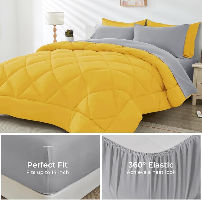 HEVUMYI Queen Comforter Set - Image 4