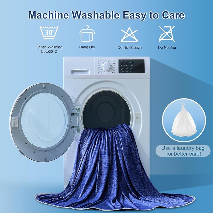 KMUSET Cooling Blanket Queen Size, Double Sided Summer Cooling Blankets - Image 7