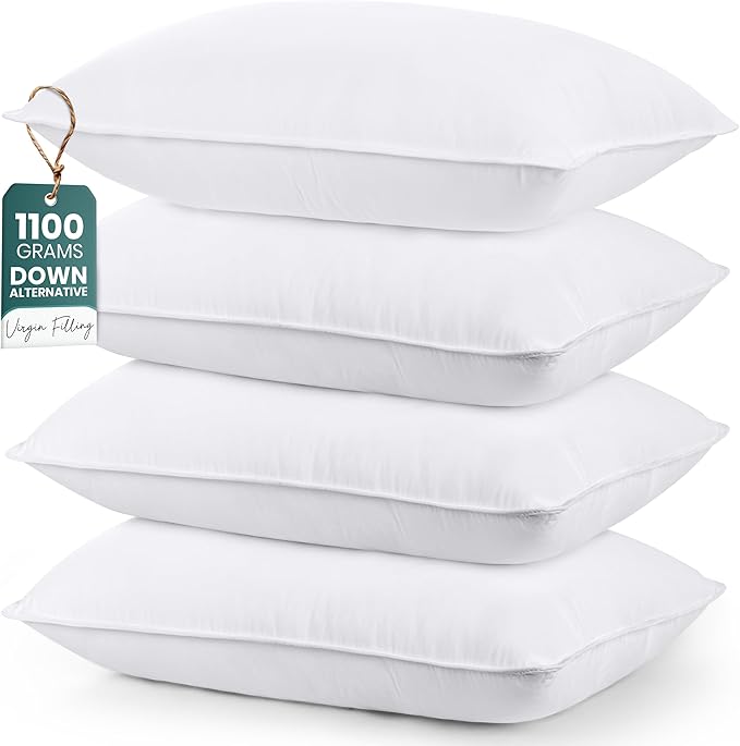 Utopia Bedding Bed Pillows for Sleeping, Queen Size Set of 4, Hotel Pillow by UTOPIABEDDING