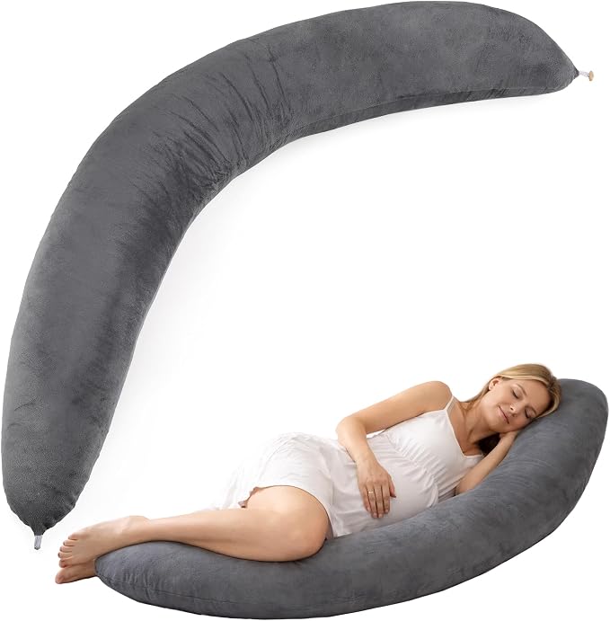 Pregnancy Pillow for Side Sleeping, 74 Inch C Shaped Long Body Pillow, Sleep by Unknown