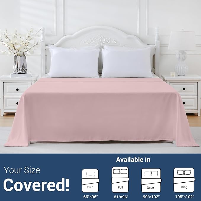 Bulk Twin Flat Sheets Only, 6 Pack Quick Sort Top Bed Sheet, Color-Coded Label - Image 5