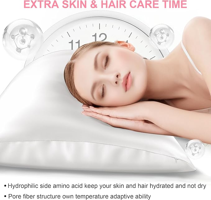 Silk Pillow Cases 2 Pack Queen Size - Image 3