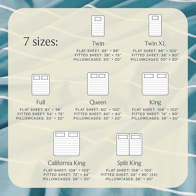 LuxClub 4 PC Cal King Size Sheet Set, Breathable Luxury Bed Sheets, Deep - Image 7