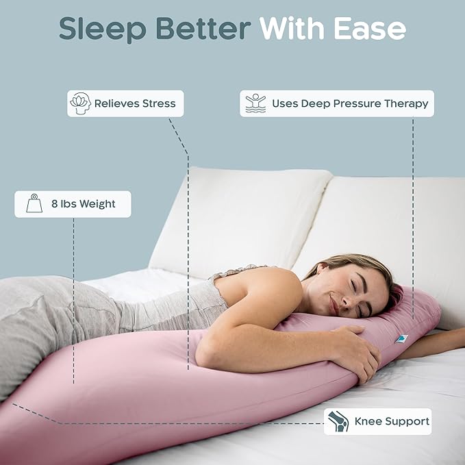 SleepCloud Weighted Body Pillow 8lbs - Image 2