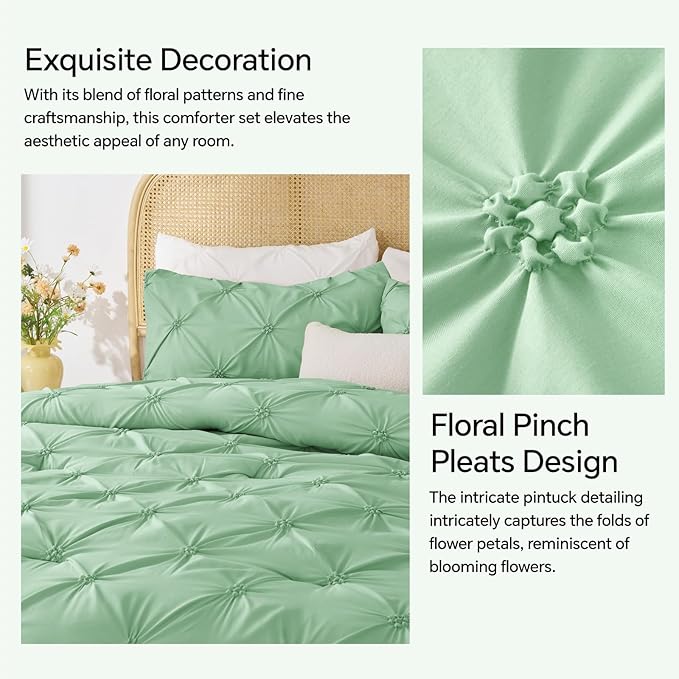 BEDELITE Sage Green Twin Comforter Set - Image 4