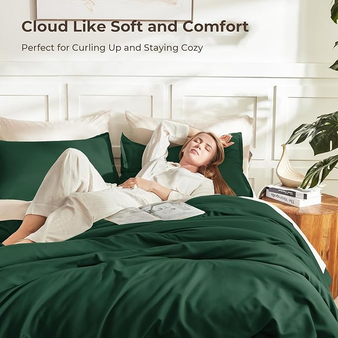 Litanika Comforters Emerald Green Oversized Queen Size, 3 Pieces Lightweight - Image 2