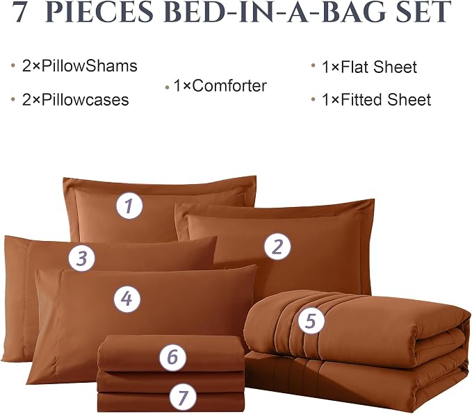 Monbix California King Size Comforter Set - Image 7