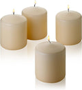 French Vanilla Pillar Scented Candles 3" Tall X 3" Wide Set of 4 by LightInTheDark