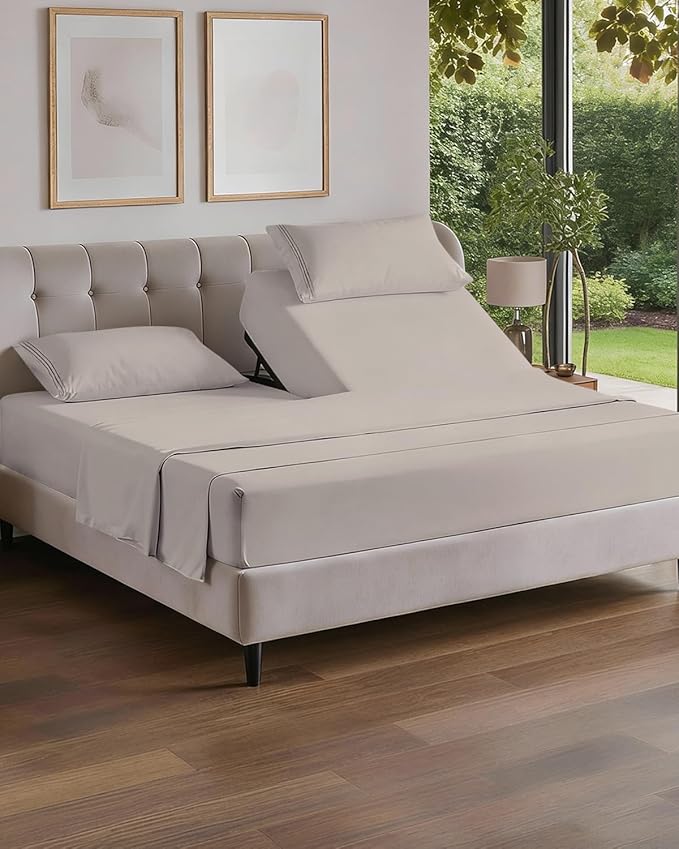 Flex Top Split Head King 4 Piece Sheet Set by CGKUnlimited