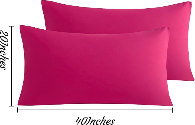 NTBAY King Pillow Cases Set of 2, 2 Pack Brushed Microfiber 20x40 Pillow Cases - Image 6