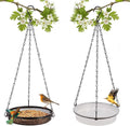 HRAYLTOP 2-in-1 Set Hanging Bird Feeder and Bath by HRAYLTOP