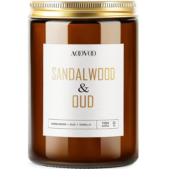 AOOVOO Sandalwood Oud Candle by AOOVOO