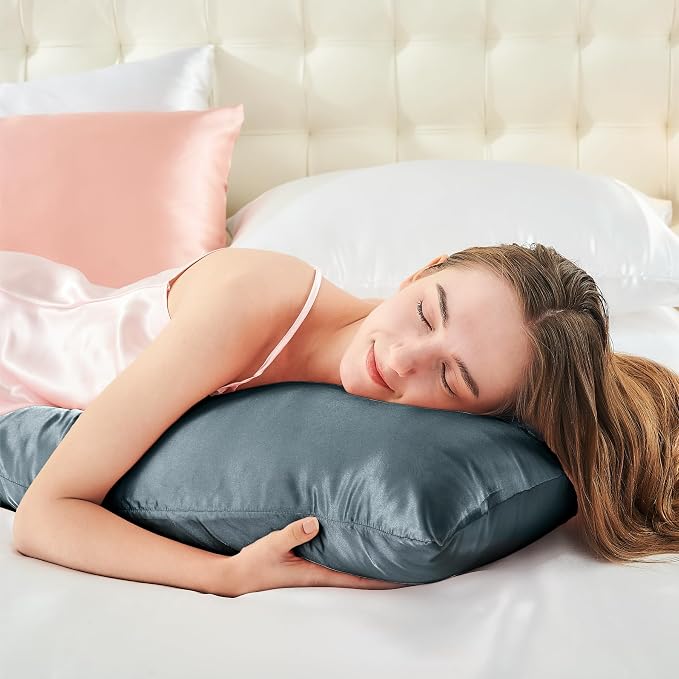 BEDELITE Satin Body Pillow Cover, Super Soft and Cooling Body Pillow Pillowcase - Image 5