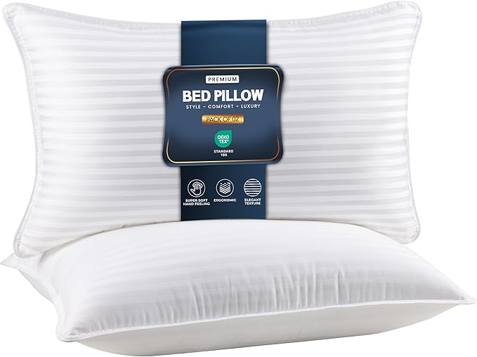 Utopia Bedding Bed Pillows for Sleeping King Size, Down Alternative Pillow for by UTOPIABEDDING