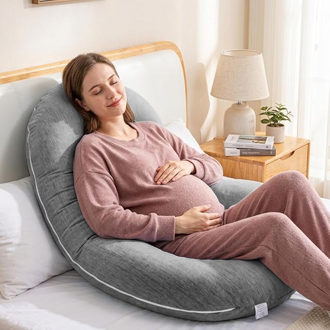 1 MIDDLE ONE Pregnancy Pillow, C Shaped Full Body Pillow - Image 6