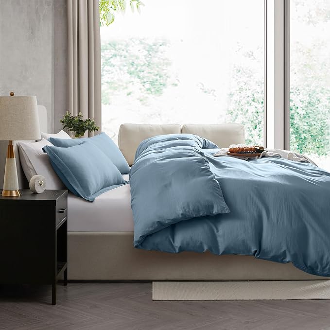 Nestl Stone Blue Duvet Cover Full Size - Image 7