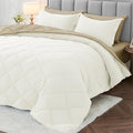 MUXHOMO 7 Pieces King Comforter Set, Reversible Bed in a Bag King Size by MUXHOMO