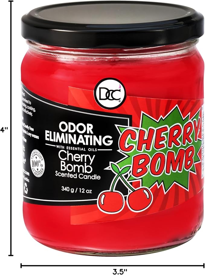 Cherry Bomb Odor Eliminating Highly Fragranced Candle - Image 6