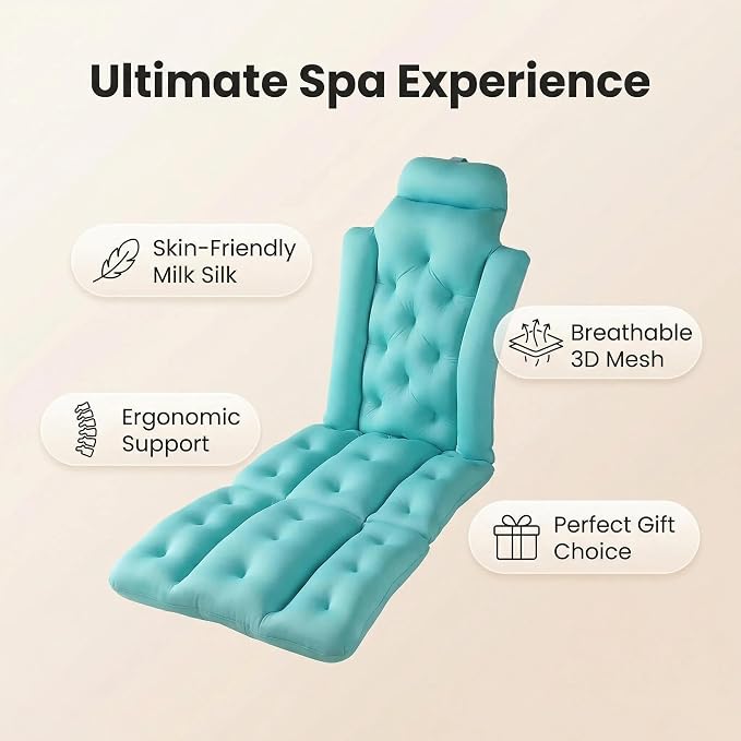 Full Body Bath Pillow for Bathtub, Thick & Luxury Bathtub Cushion - Image 3
