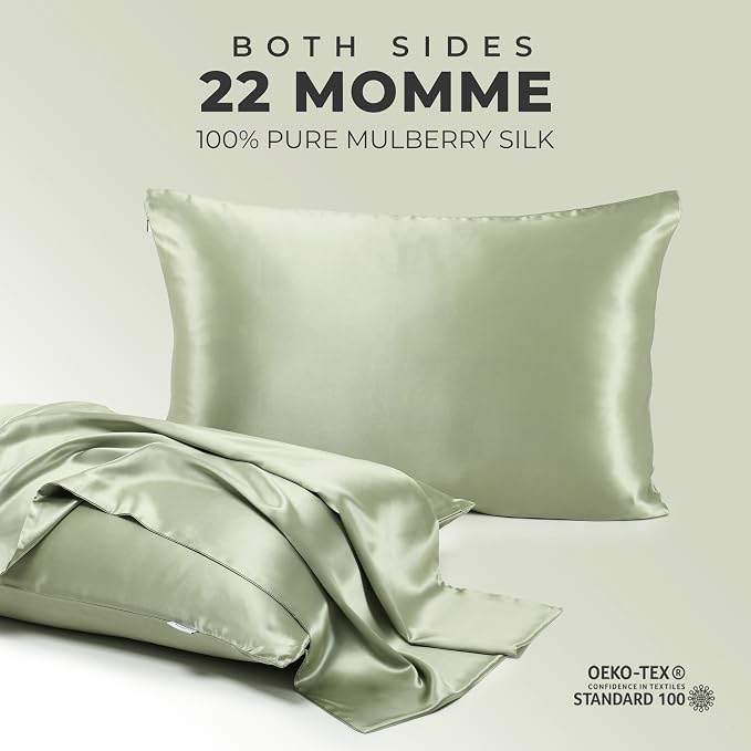 100% Pure Mulberry Silk Pillowcase - Image 2