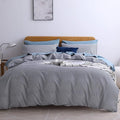 JELLYMONI 100% Natural Cotton 3pcs Striped Duvet Cover Sets, by JELLYMONI