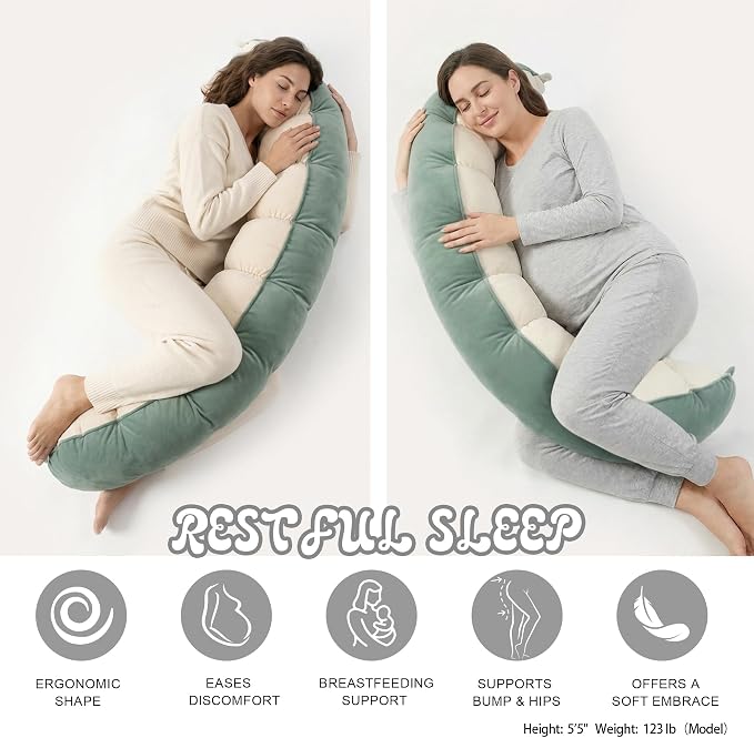 Peallow – Long Round Body Pillow - Image 5